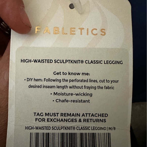 NWT- FABLETICS SculptKnit® High-Waisted Custom Length Legging - Picture 14 of 15